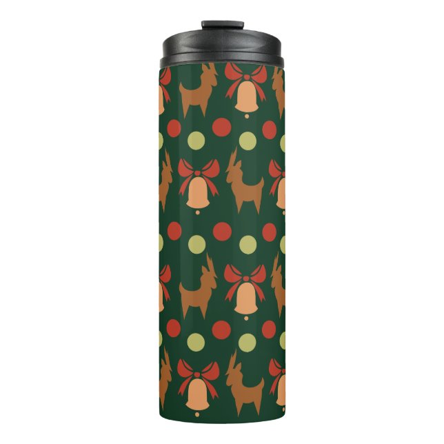 Tis the Season Pattern Thermal Tumbler (Front)