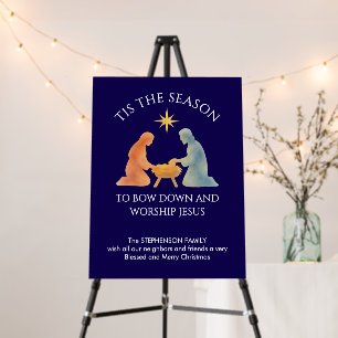 TIS THE SEASON Personalized Home Decor Christmas Foam Board