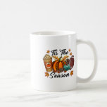 Tis The Season Pumpkin And Spice Footbyll Hallowee Coffee Mug