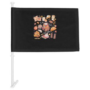 Tis The Season Pumpkin Autumn Fall Yall Leaves Tha Car Flag