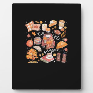 Tis The Season Pumpkin Autumn Fall Yall Leaves Tha Plaque