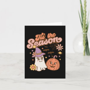 Tis The Season Pumpkin  Spice Fall Autumn Hallowee Card