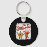 Tis The Season Pumpkin Spice Fall Autumn Halloween Keychain