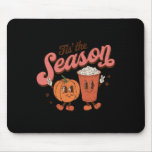 Tis The Season Pumpkin Spice Fall Autumn Halloween Mouse Pad