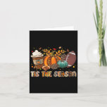 Tis The Season Pumpkin Spice Footbyll Halloween Th Card