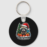 Tis The Season Racoon Christmas Tree Festive Xmas  Keychain