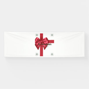 Tis The Season Red 2.5x8 Vinyl Banner