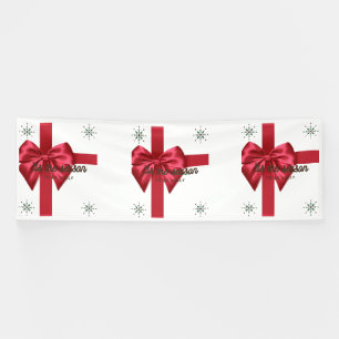 Tis The Season Red 4x12 Vinyl Banner