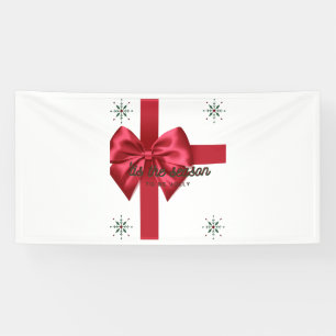 Tis The Season Red 4x8 Vinyl Banner