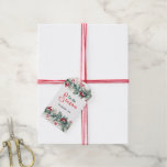Tis The Season Red Berries Green Christmas Border Gift Tags