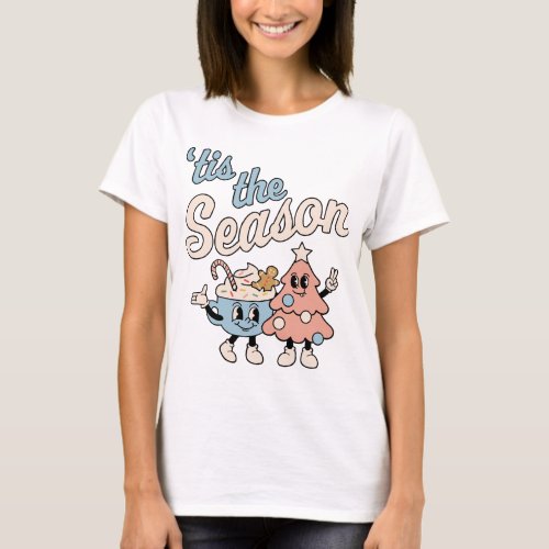 Tis the Season Retro Christmas T_Shirt