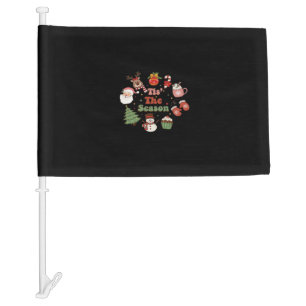 Tis The Season Retro Classic Car Flag