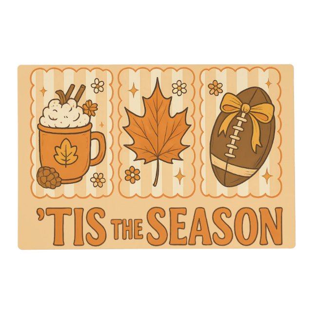 Tis the Season Reversible Holiday Placemat (Front)