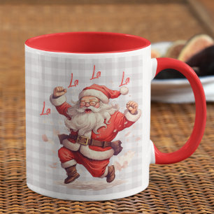 'Tis The Season Santa Christmas Personalized Name Mug