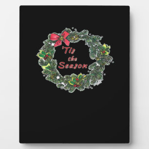 Tis The Season Shadowed Plaque