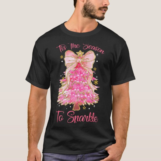 Tis The Season Sparkle Christmas Tree Xmas Women G T-Shirt (Front)