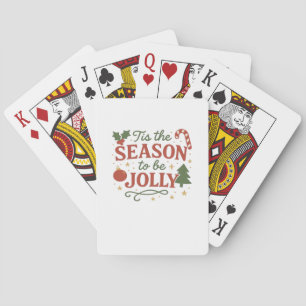 Tis The Season To Be Design Creative Style Poker Cards