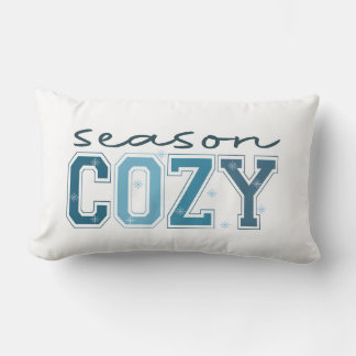 Tis the Season to Be Freezin, Funny Winter Quote  Lumbar Pillow