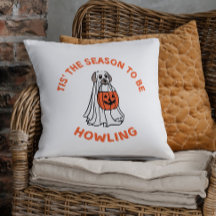 Tis' The Season To Be Howling Halloween Dog