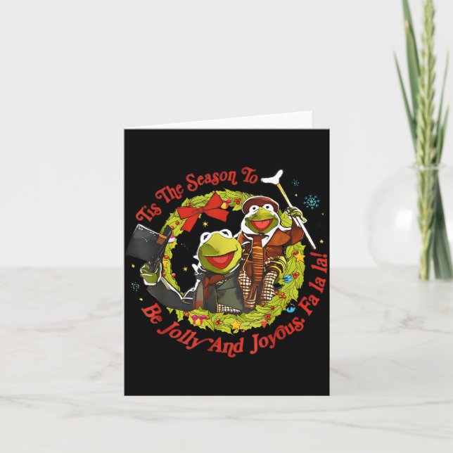 Tis The Season To Be Jolly And Joyous Christmas  Card (Front)