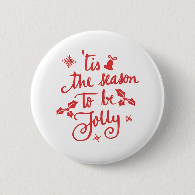 tis the season to be jolly button (Front)