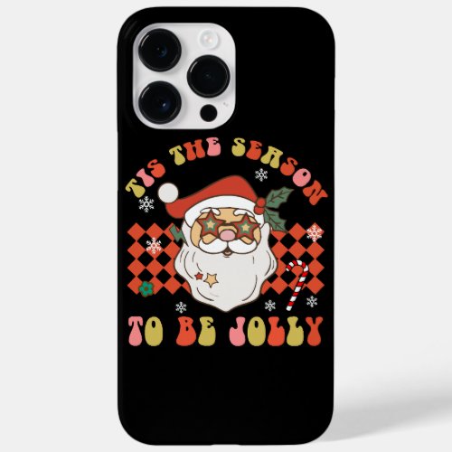 Tis The Season To Be Jolly Christmas Santa Retro G Case_Mate iPhone 14 Pro Max Case