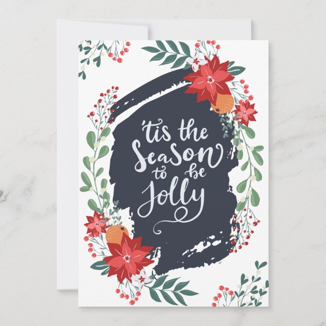 'Tis the Season to be Jolly Holiday Card (Front)