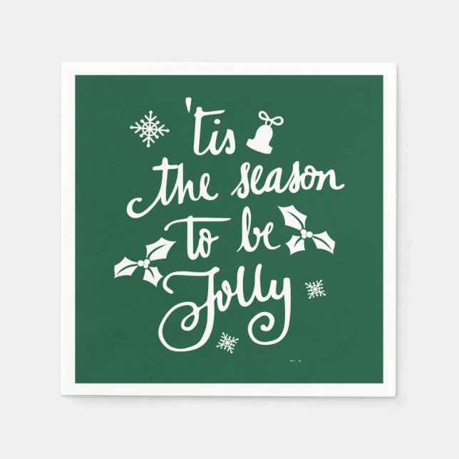 tis the season to be jolly napkins (Front)