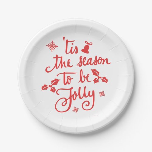 tis the season to be jolly paper plates