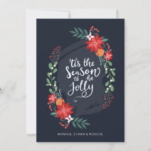 Tis the Season to be Jolly  Photo Holiday Card