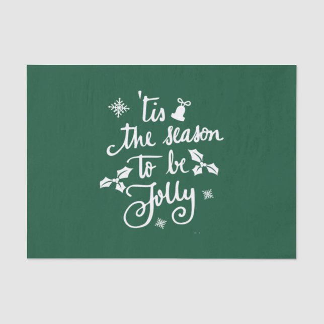 tis the season to be jolly tissue paper (Front)