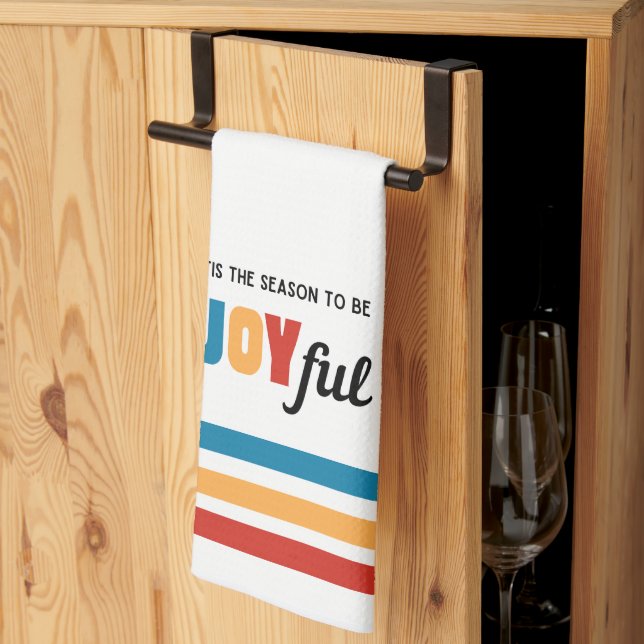 'Tis the Season to be Joyful Kitchen Towel (Thirds Fold)
