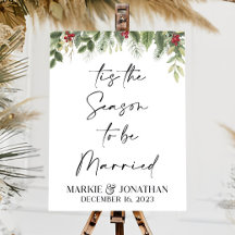Tis The Season To Be Married Acrylic Sign | Tis