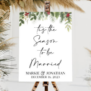 Tis The Season To Be Married Acrylic Sign Tis