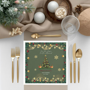 Tis the Season to be Married Bridal Shower Napkin