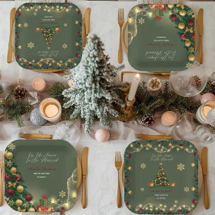 Tis the Season to be Married Bridal Shower  Paper Plates