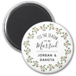 &#39;tis The Season To Be Married | Christmas Wedding Magnet at Zazzle