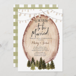Tis the season to be married invitation