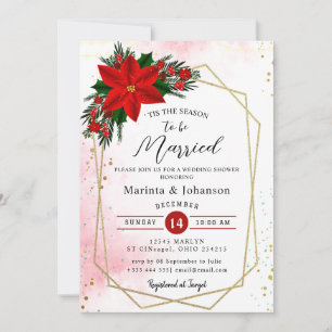 Tis the season to be married Invitation