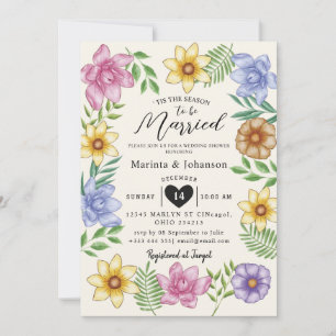 Tis the season to be married Invitation