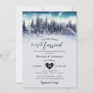 Tis the season to be married Invitation