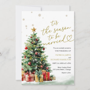 Tis the Season to be Married Wedding Invitation