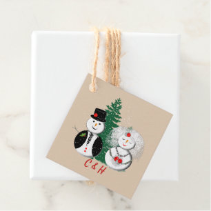Tis The Season To Be Married Winter Cute Favor Tags