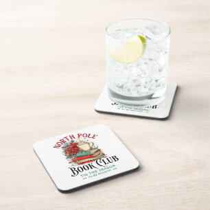 'Tis the Season to Be Reading Beverage Coaster