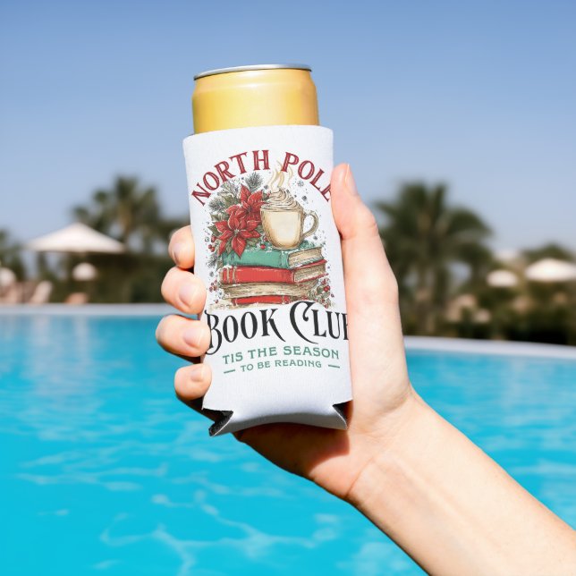 'Tis the Season to Be Reading  Seltzer Can Cooler (In Situ Pool)