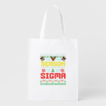 Tis The Season To Be Sigma Christmas Brainrot Iron Grocery Bag