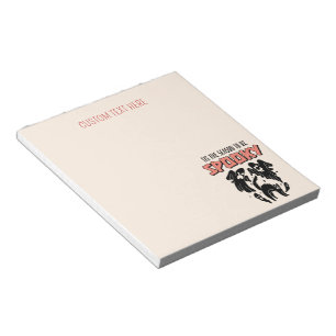 Tis the Season to be Spooky Creepy Halloween Notepad