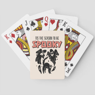 Tis the Season to be Spooky Creepy Halloween Poker Cards