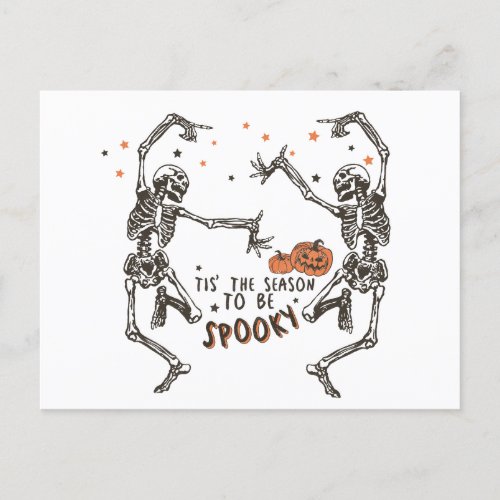 Tis The Season to be Spooky Halloween Holiday Postcard