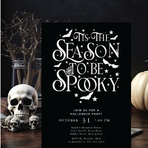 Tis The Season To Be Spooky Halloween Invitation